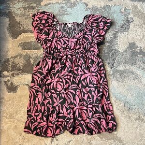 Terra & Sky Pink and Black Textured Top